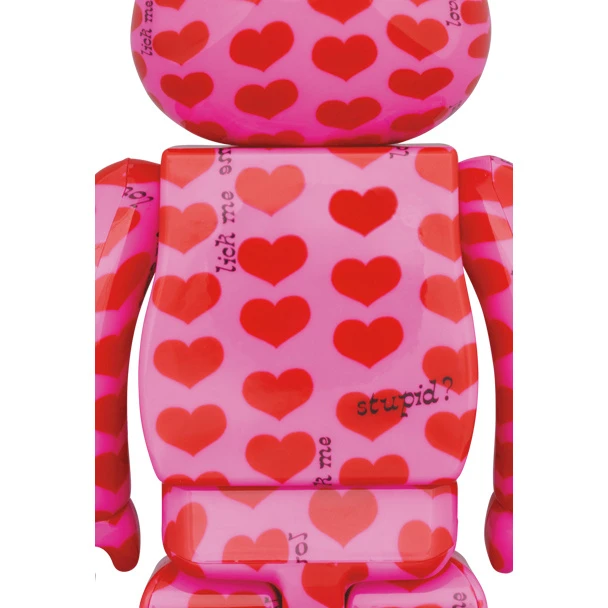 BE@RBRICK Hide With Spread Beaver Pink Heart 100% & 400% 6 BE@RBRICK Hide With Spread Beaver Pink Heart 100% & 400% - Image 4