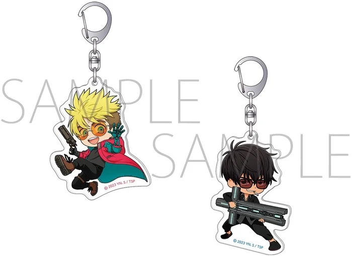 Trigun Stampede Chibi Character Acrylic Keychain 3 Trigun Stampede Chibi Character Acrylic Keychain