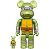 BE＠RBRICK Teenage Mutant Ninja Turtles Donatello: Chrome Ver. 100％ & 400％