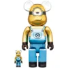 BE＠RBRICK Minions Fever Stuart: Chrome Ver. 100％ & 400％