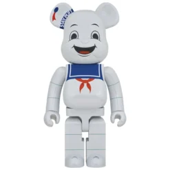 BE@RBRICK Ghostbusters Stay Puft Marshmallow Man: White Chrome Ver. 1000%