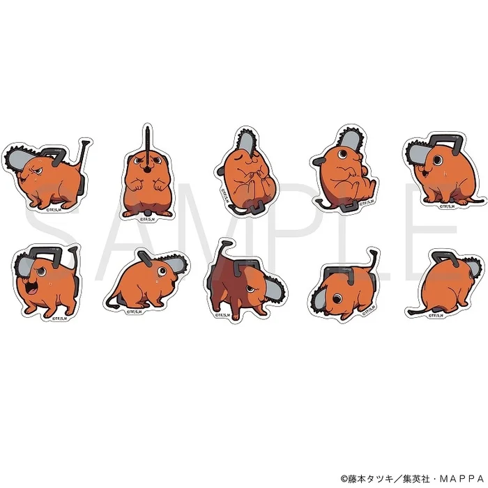 Chainsaw Man Pochita Sticker Selection 3 Chainsaw Man Pochita Sticker Selection