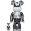 BE＠RBRICK KISS Demon: Chrome Ver. 100％ & 400％ Set