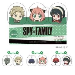 KADOKAWA Spy X Family Niitengo Clip Set (Loid Forger & Anya Forger & Yor Forger)