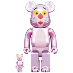 BE@RBRICK Pink Panther: Chrome Ver. 100% & 400%